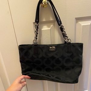 Black COACH handbag
